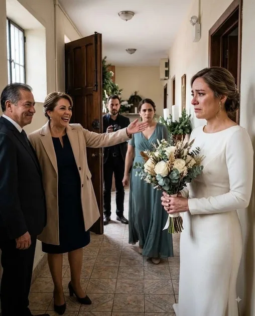 Mi madre se negó a acompañarme al altar, se rio y dijo: “Eso pasa cuando te casas con un don nadie”, y me dejó ahí, con el vestido de novia puesto y el ramo temblándome entre las manos.