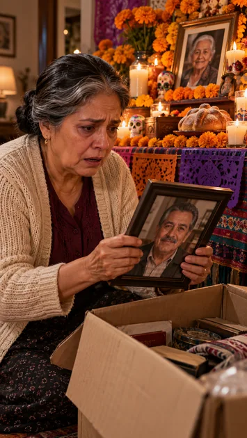 MI NUERA SACÓ LA FOTO DE MI ESPOSO DEL ALTAR, PERO EN SU CAJA ENCONTRÉ ALGO QUE ELLA TEMÍA